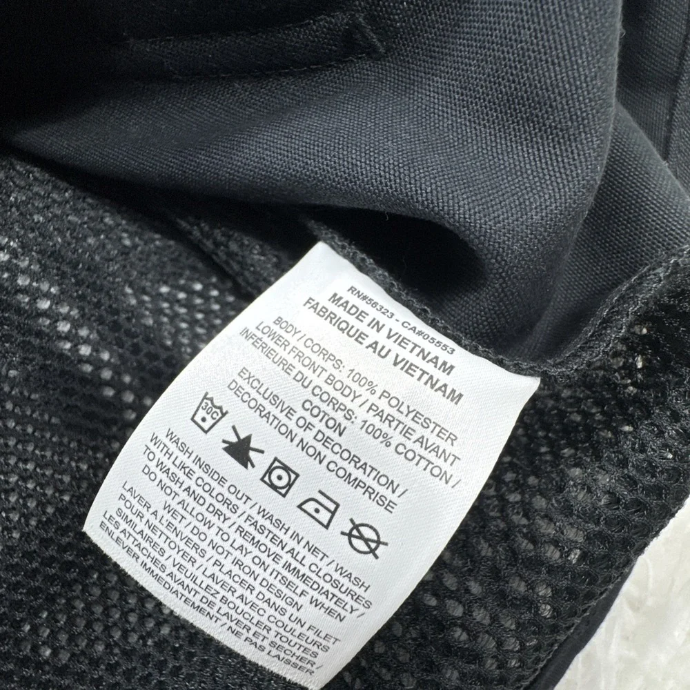 JORDAN Essentials Canvas Mesh Vest Men Medium M Black Full Zip Pockets‎ New $140
